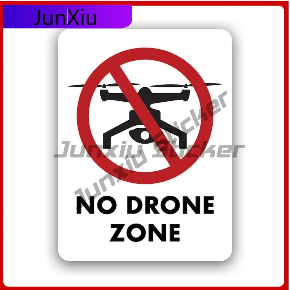 

No Drone Zone Sticker Waterproof Outdoor Funny Bumper Waterproof Vinyl Decal For Suvs Sticker Unique Protection Unique Unique