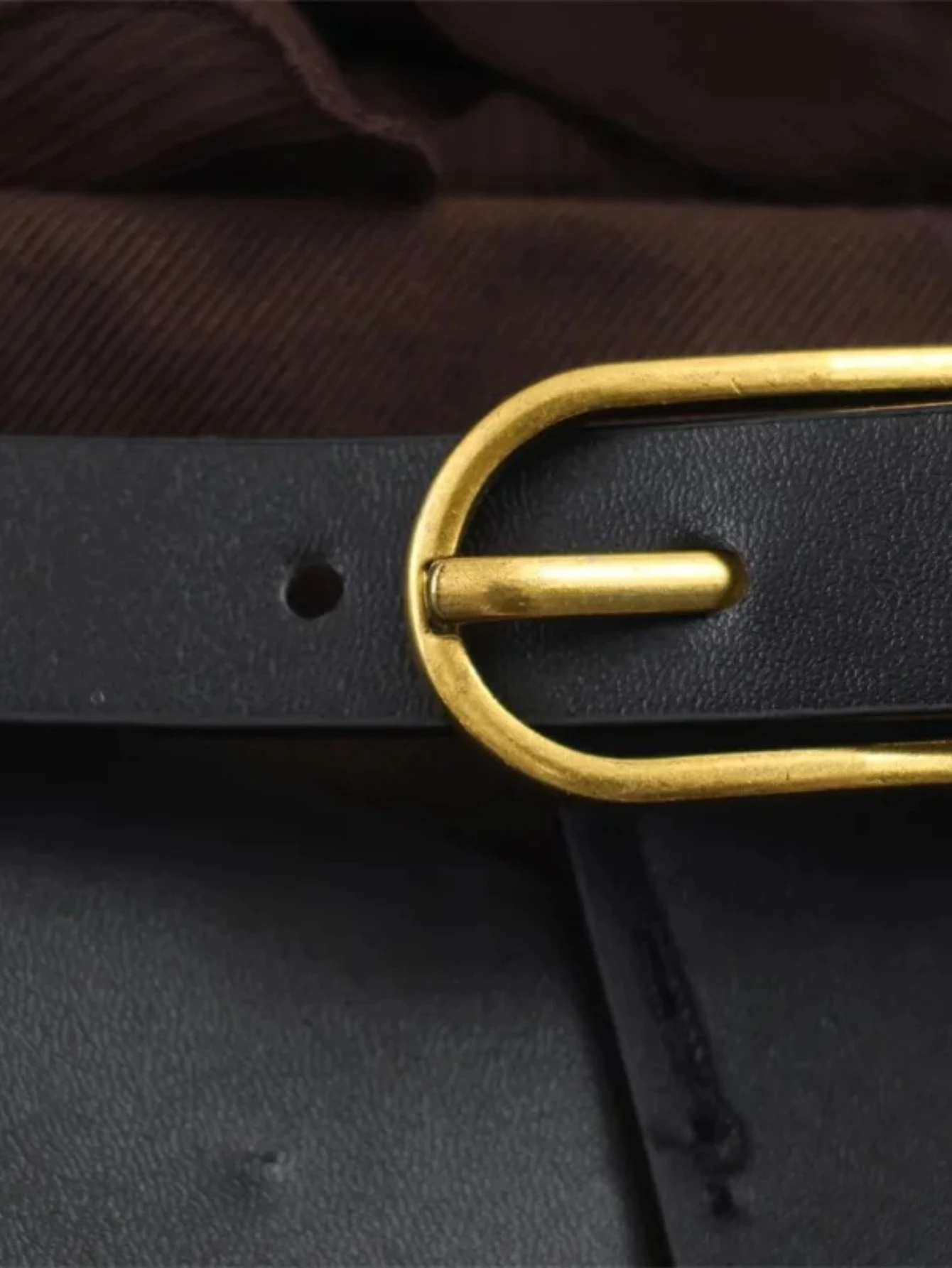 Vestido feminino outono novo vermelho-marrom manga comprida decote em v em camadas