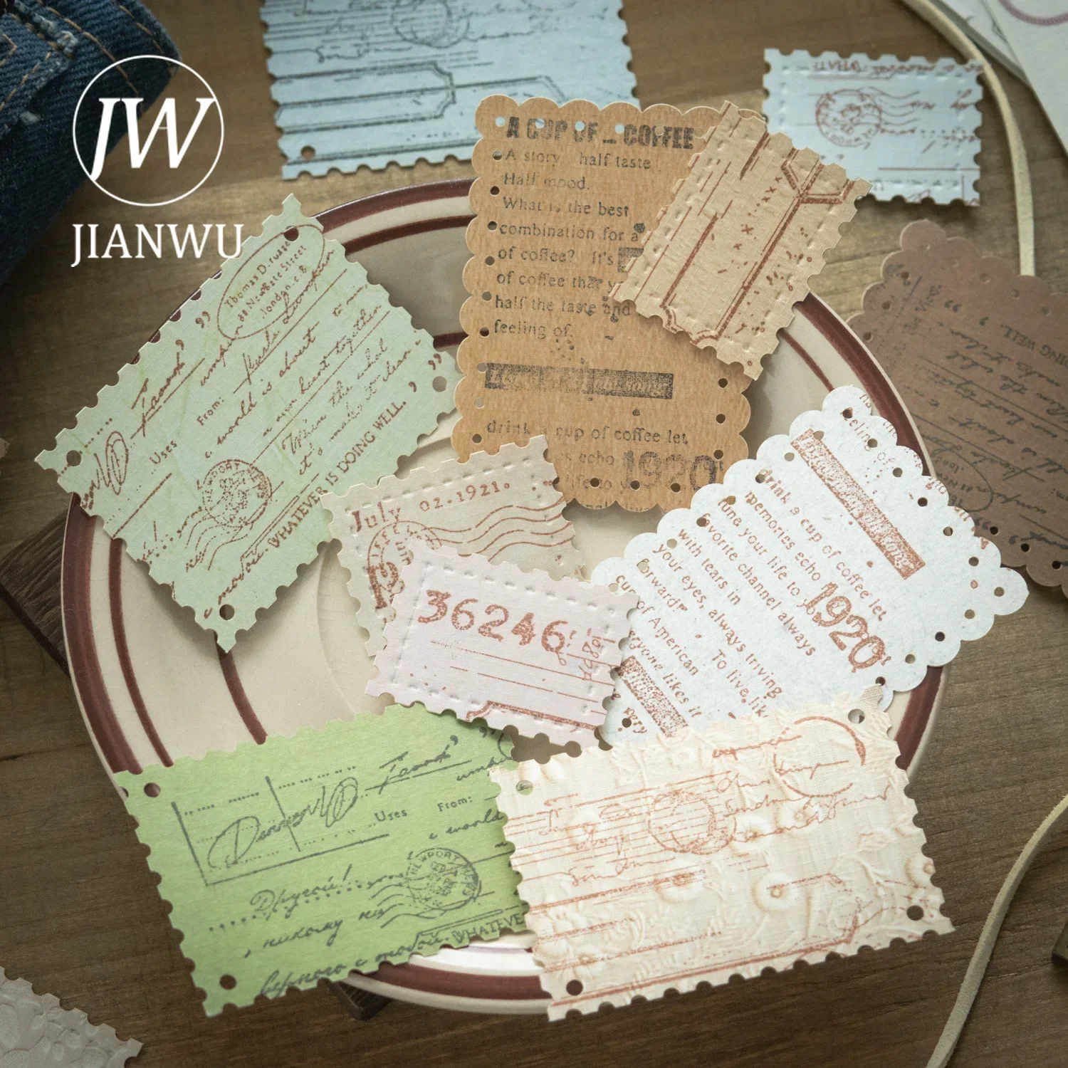 JIANWU Tender Letter Series Vintage Lace Border Hollow Collage Decor Material Creative DIY Junk Journal Stationery