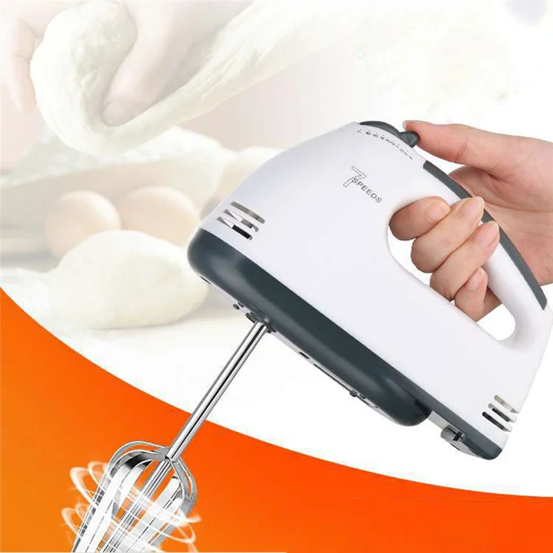 Electric Egg Beater Automatic Hand Mixer Blender 7 Gear Baking Whisks Whipped Cream Mixer Handheld Stirrer EU Plug