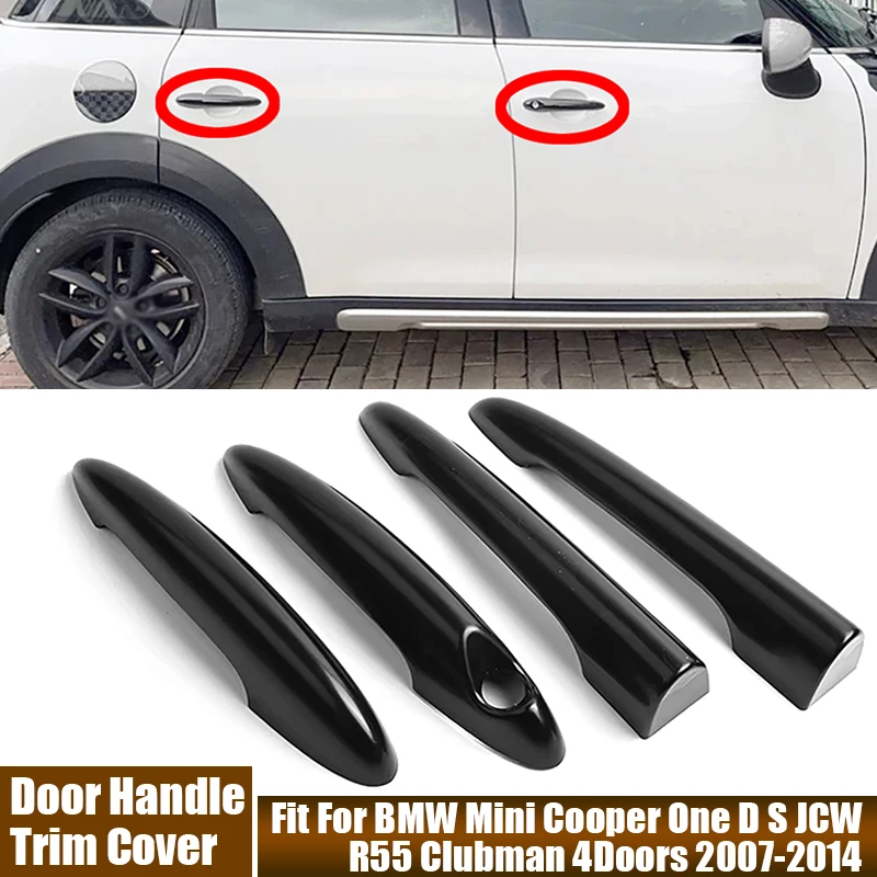 

Автомобильные аксессуары, 4 шт./компл., декоративная накладка на дверную ручку, накладка на заднюю дверь для BMW Mini Cooper One D S JCW R55 Clubman 4Doors 2007-2014