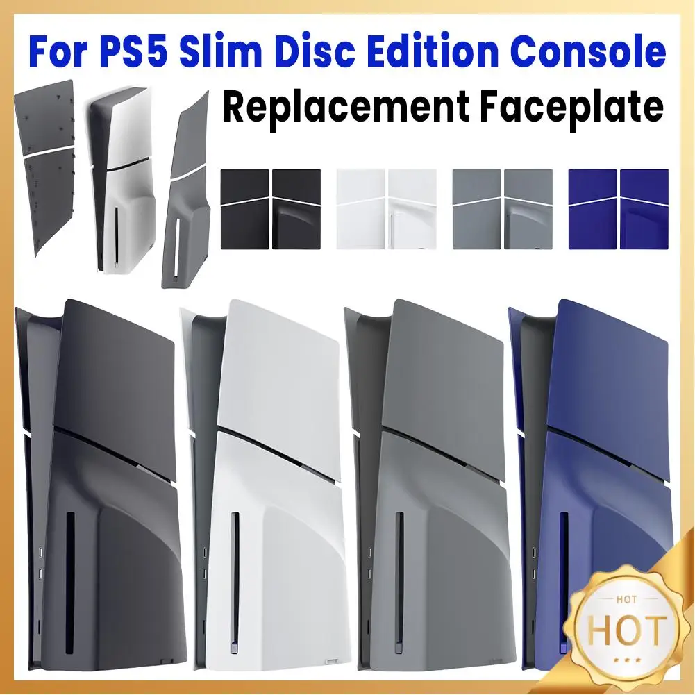 ABS Hard Shell Replacement Faceplate Anti-Scratch Face Plate Console Cover Dustproof Protective Shell Case for PS5 Slim