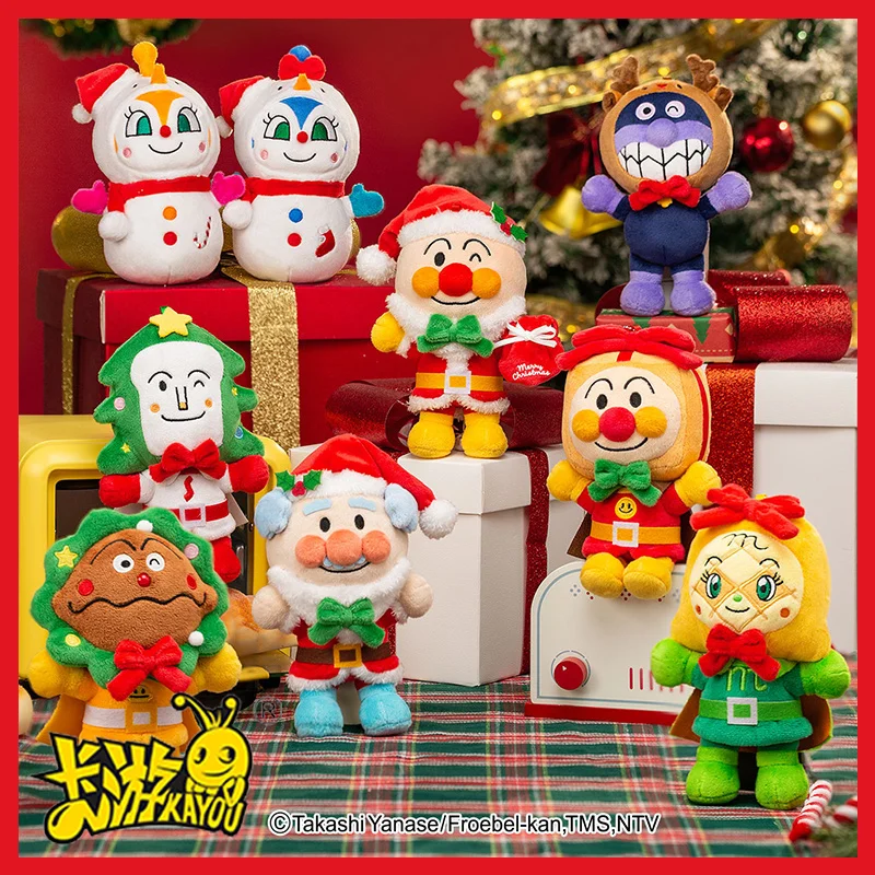 Anpanman Kayou Christmas Stocking Blind Box Genuine Anime Figures Christmas Gift Series Doll Pendant Collection Decoratio Gifts