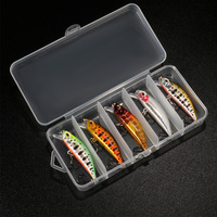 5 PCS Lure Kit Sinking Minnow Trout Artificial Bait Crank Bait Bass Hook Wobbler Fishing Tackle Box Gear Pesca Floating Jerkbait