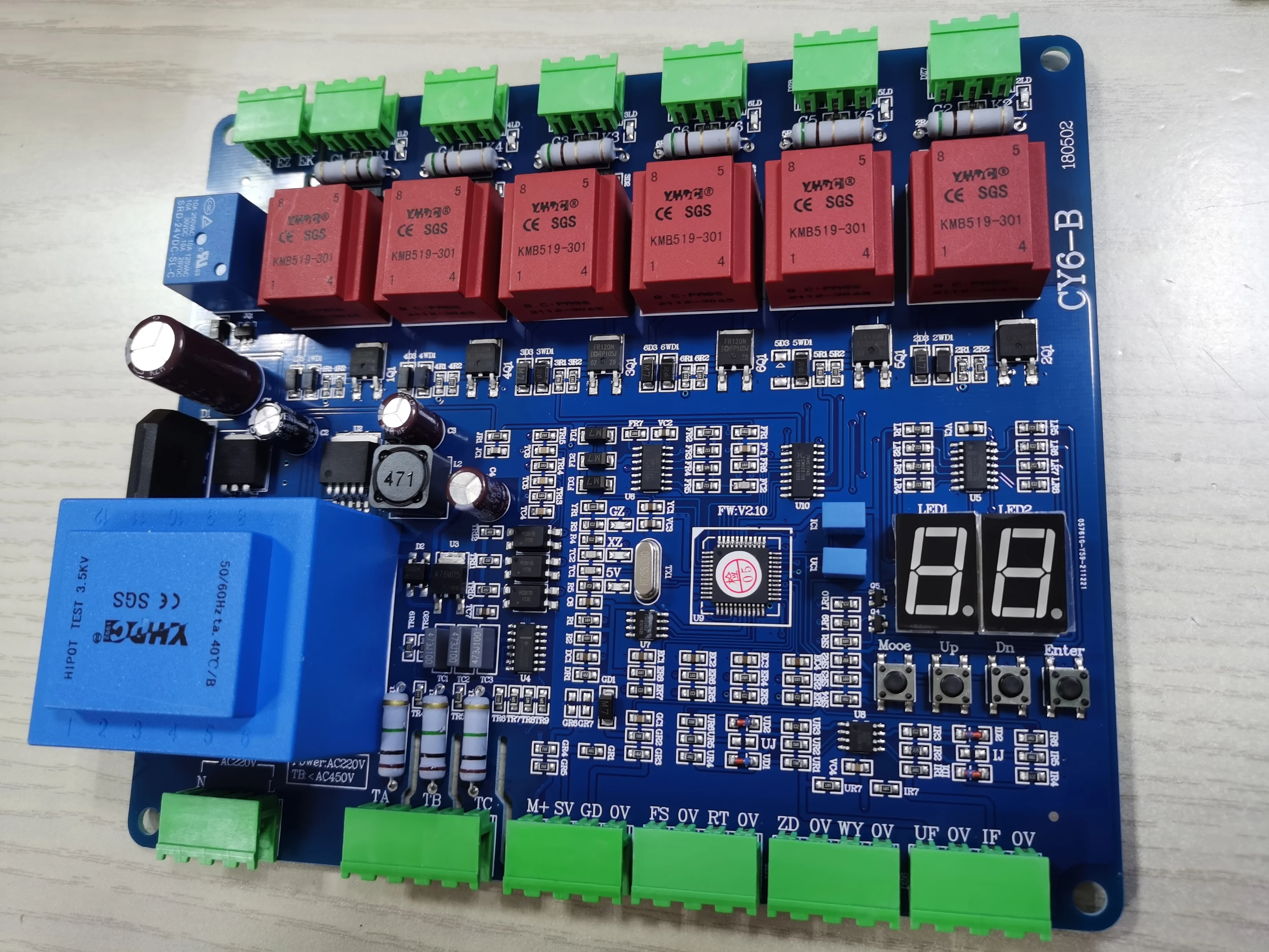 CY06B Three-phase Thyristor Phase Shift Trigger Board Thyristor Trigger Rectifier Cabinet Control Board