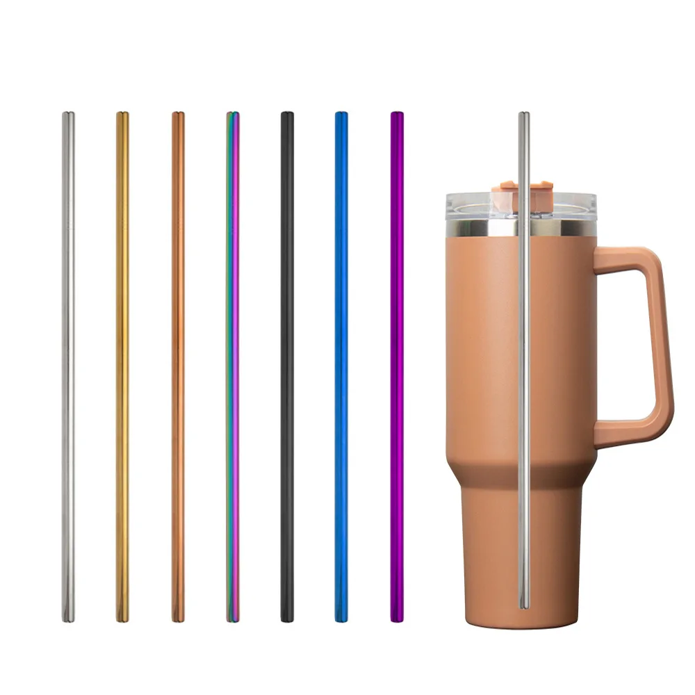 Cross Border 40oz Car Mug Replacement Straw Water Mug Insulated Mug 304 Stainless Steel Straws