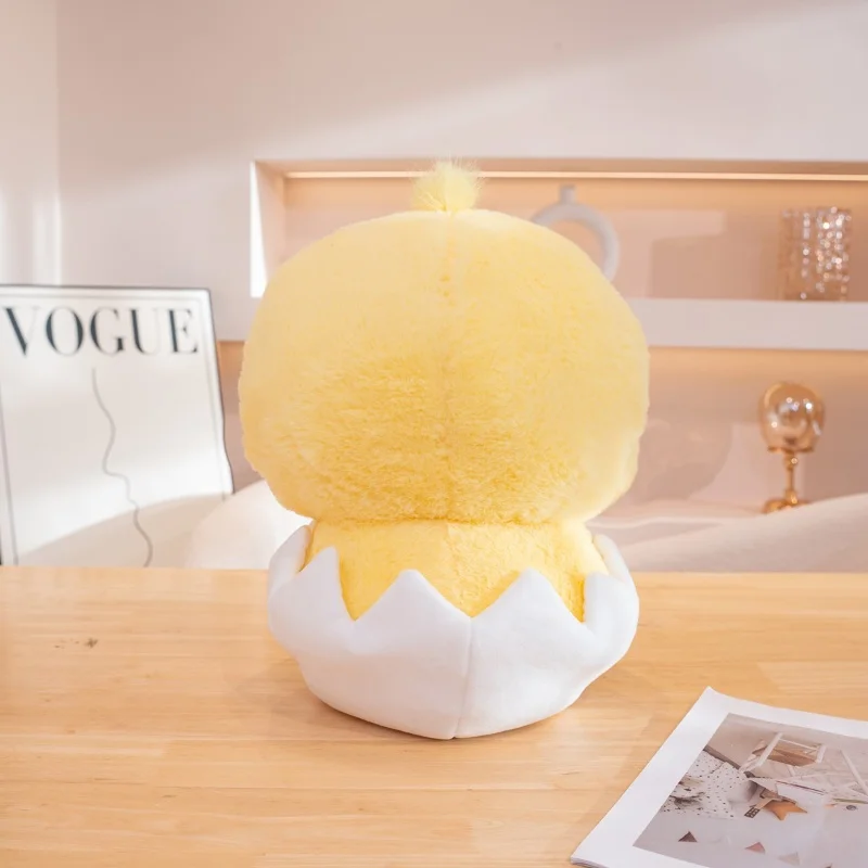 Jouet en peluche jaune jetable de dessin animé mignon, décoration de chambre de beurre, doux, coussin de canapé, anniversaire d'enfant, cadeau de Noël, traitement Kawaii