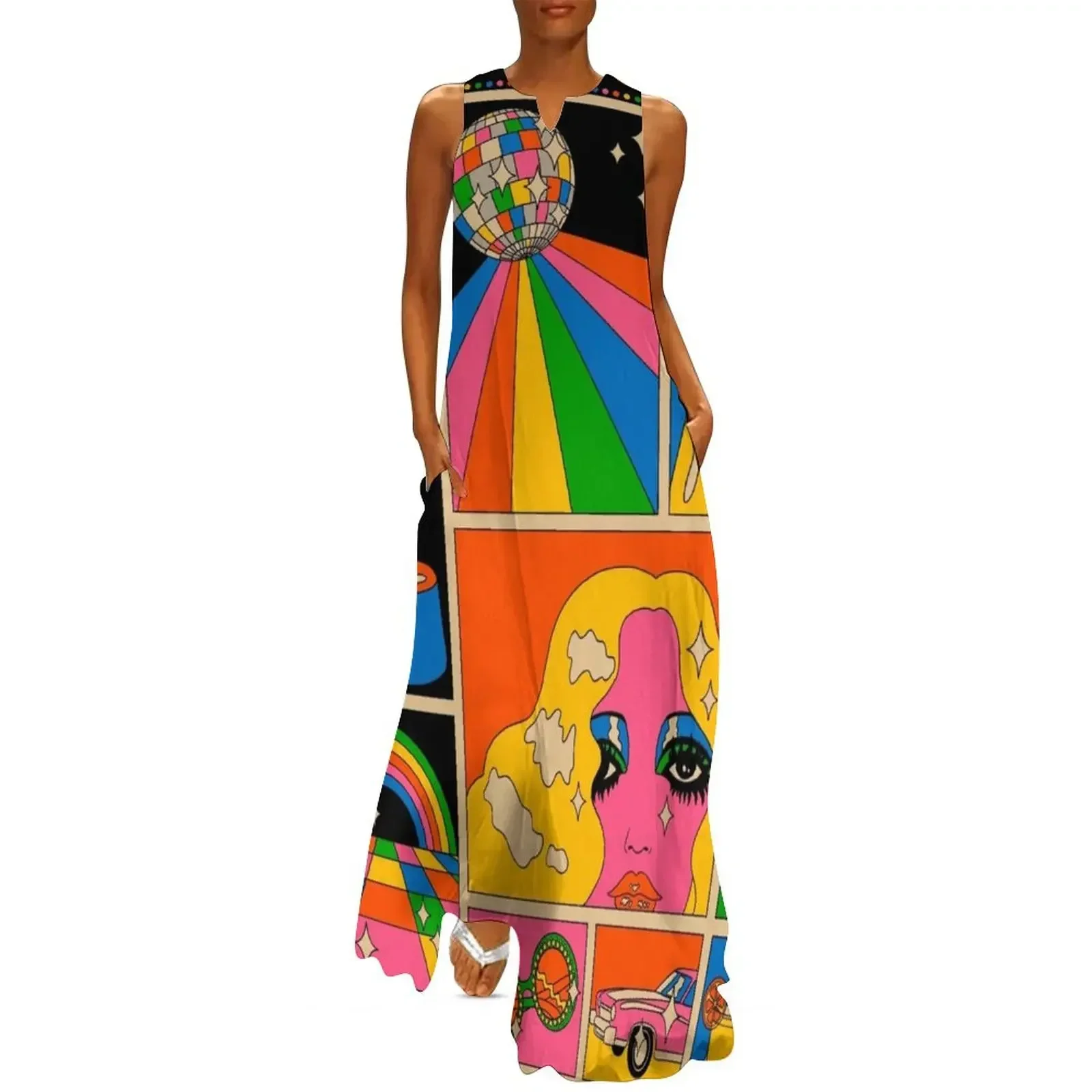 

Disco mood Long Dress summer woman dress 2025 african dresses for woman Women's dresses prom dresses 2025 Dress