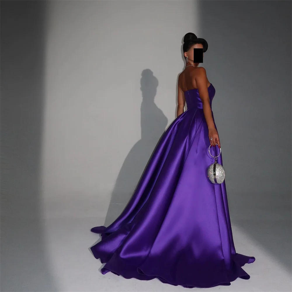 ROYET Sweetheart Classic Simple Style Sleeveless Mermaid Long Evening Dress For Woman Ankle Length Sweep Train Prom Gown New