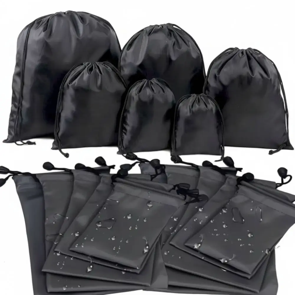 Drawst Closure Drawstring Storage Pouch Portable Waterproof Multi-Functional Storage Bag Nylon Dustproof Drawstring Bags