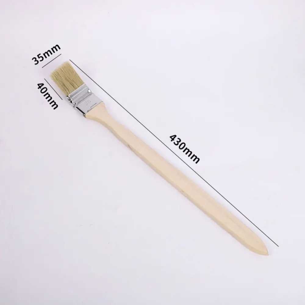 Long Handle Elbow Marine Paint Brush Solid Wood Handle Cleaning Tool Elbow Paint Brush Mixed Pig Mane Hair Wall Painting