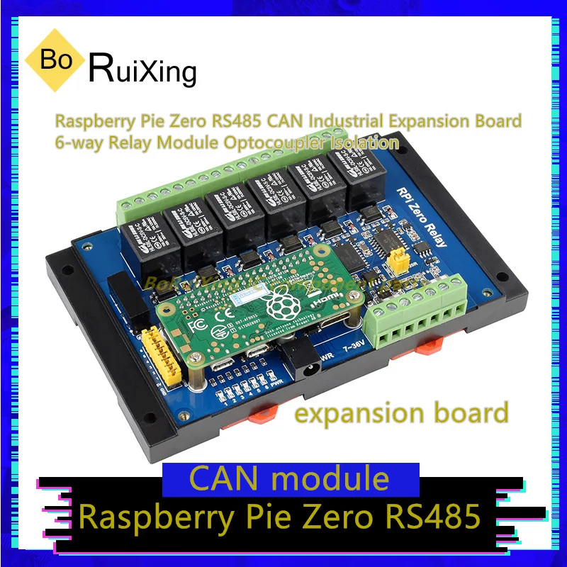 1-шт-партия-промышленная-Плата-расширения-rpi-zero-relay-zero-rs485-can-6-полосный-релейный-модуль-изоляция-оптрона