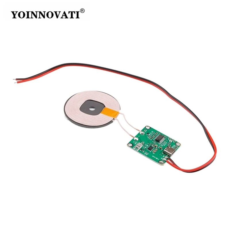 20W Wireless Charger PCBA Module - Type-C Fast Charging Transmitter Coil Circuit Board DIY Kit with Standard Accessories