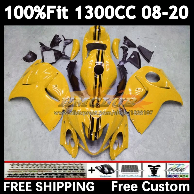 Fairing For SUZUKI Hayabusa GSXR1300 2008 2009 2010 2011 2012 2013 yellow stock 39No.139 GSXR 1300 2014 2015 2016 2017 2018 2019