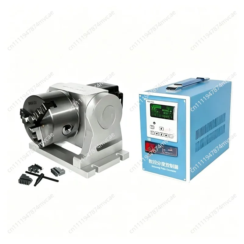Numerical Control Indexing Head,laser Marking Machine A Axis, Fourth Axis,adjustable Elevation Angle,planetary Deceleration 10:1