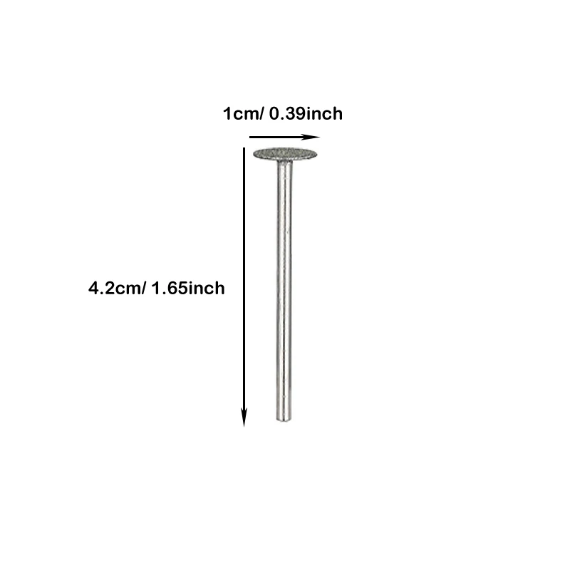 Nail Diamant Metalen Boor Schijf Bit Voor Dode Huid Callus Elektrische Voet Vijl Callus Remover Schacht Voor Nail Salon Slijpkop