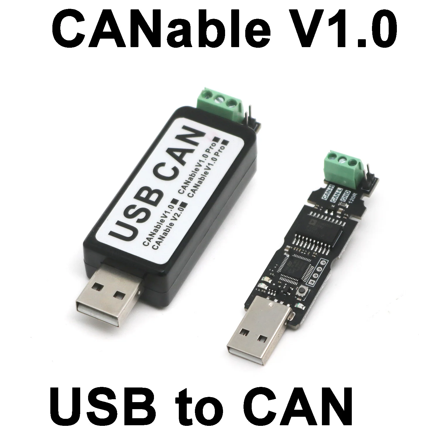 CANable Pro USB To CAN CANable USBCAN Analyzer Adapter python-CAN Communication Software Control Pcanview Cangaroo Firmware Pcan