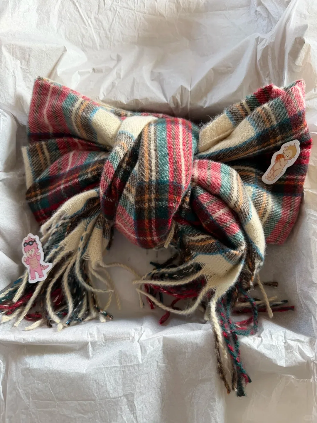 アメリカンヴィンテージタッセルチェック柄ニットスカーフ女性冬ユニセックス暖かいロングサイズカジュアルオールマッチプレッピースタイルスカーフクリスマス