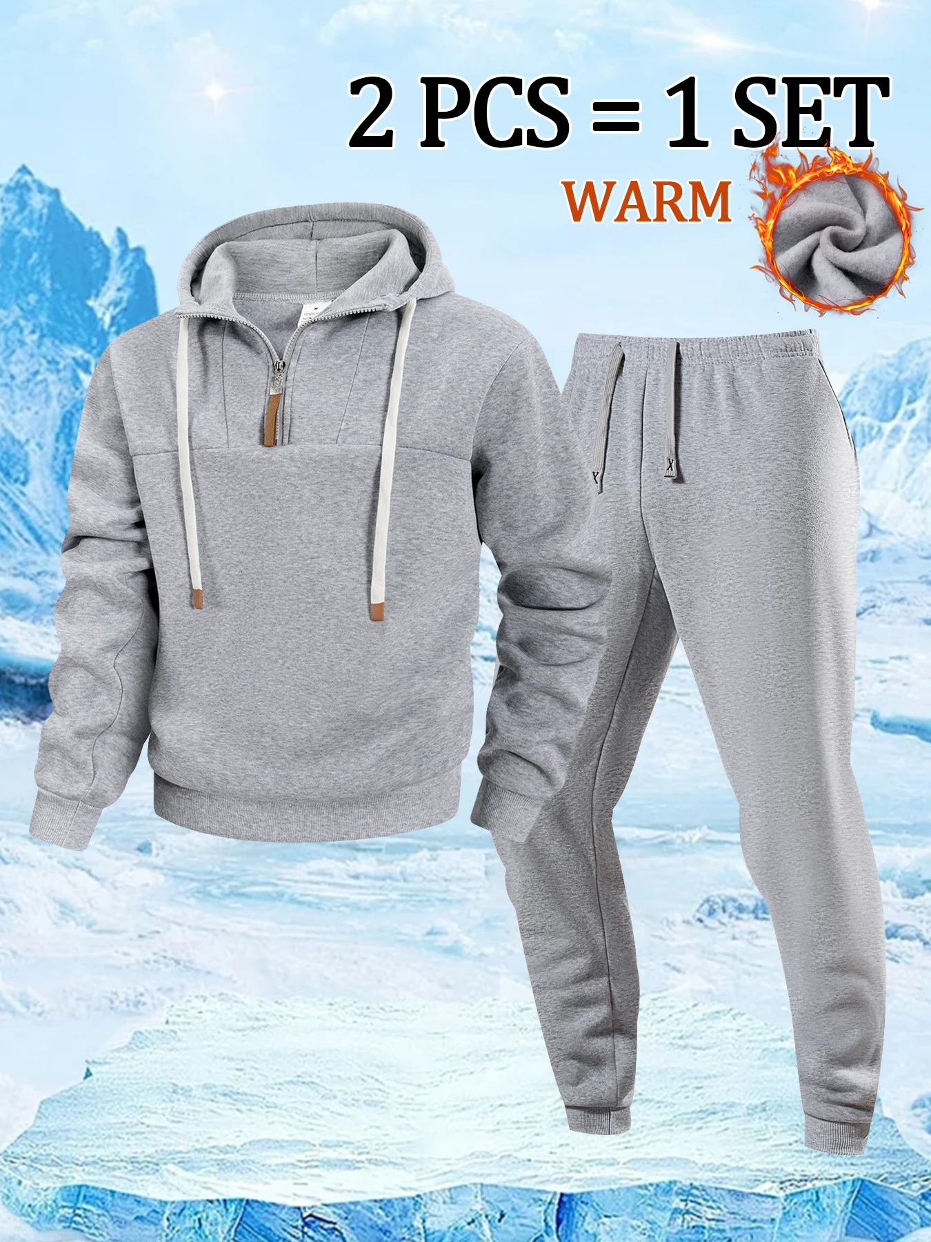 ربيع الخريف الرجال رياضية مقنعين البلوز والسراويل اليومية عارضة قطعتين مجموعة مع جيوب عادية تناسب الرياضة في الهواء الطلق البدلة