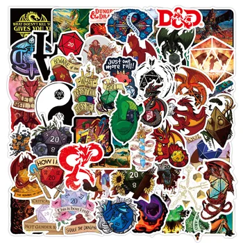10/30/50/100PCS Dungeons & Dragons Adesivi Gioco Fantastico Graffiti Adesivo Scrapbook Bagagli Laptop Chitarra Auto Bici Skateboard Giocattolo
