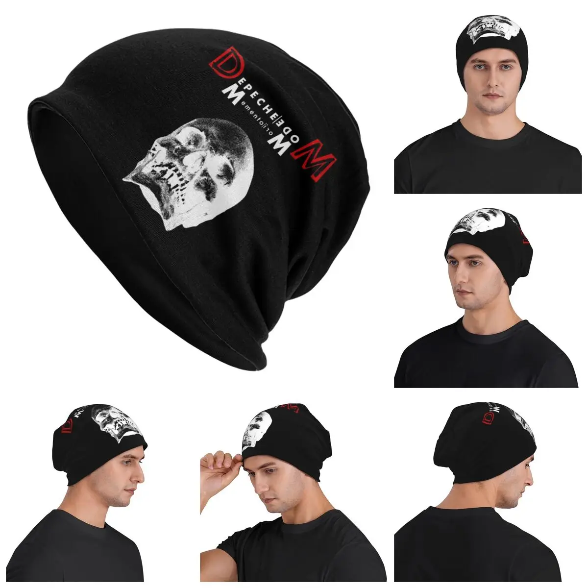 Electronic Rock Depeche Cool Mode Unisex Adult Beanies Caps Knitted Bonnet Hat Warm Fashion Autumn Winter Outdoor Skullies Hats