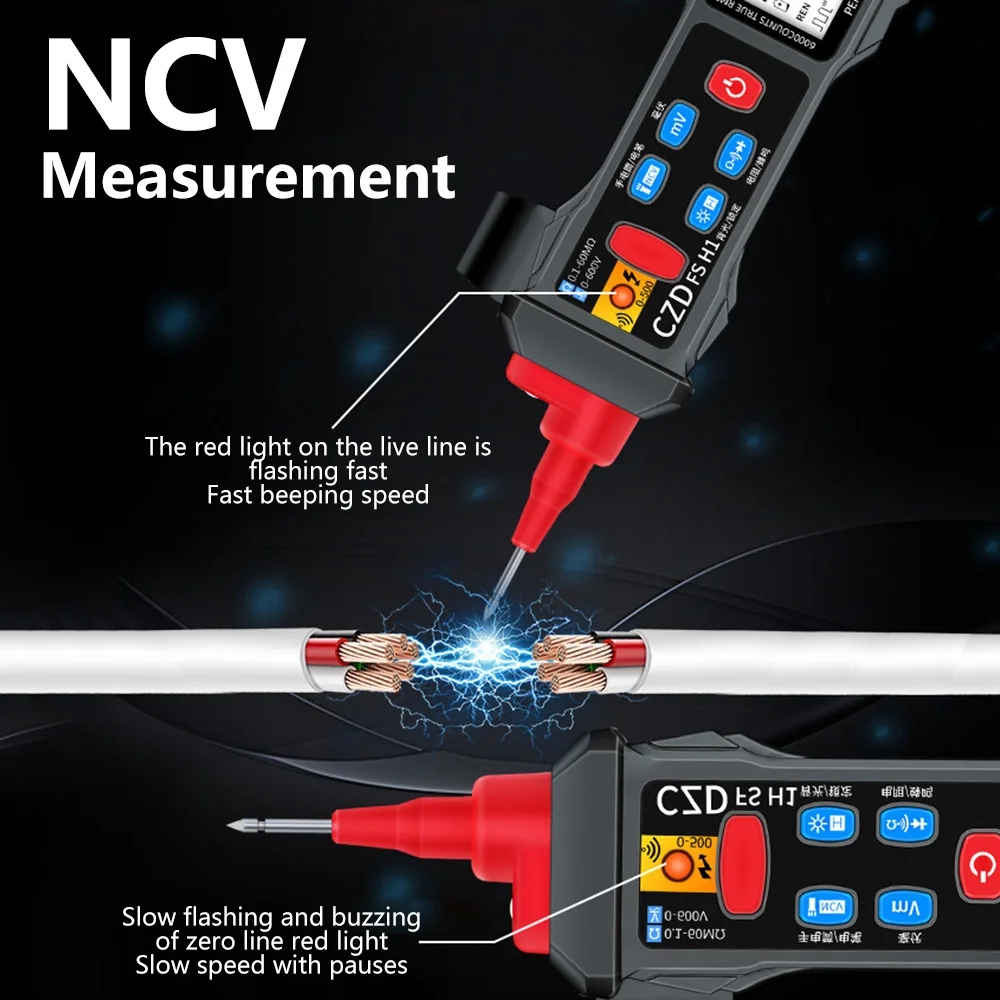 Digital Smart SMD Tester Intelligent Diode Continuity Resistor Capacitor DC Voltage LED Battery Test Mini Multi Electric Tester