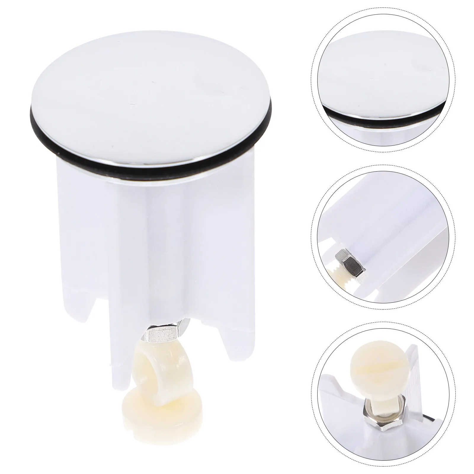 

Universal Drain Stopper Copper Cover Rust Resistant Watertight Seal 3.9cm Replacement Sink Stopper for Bathroom Kitchen