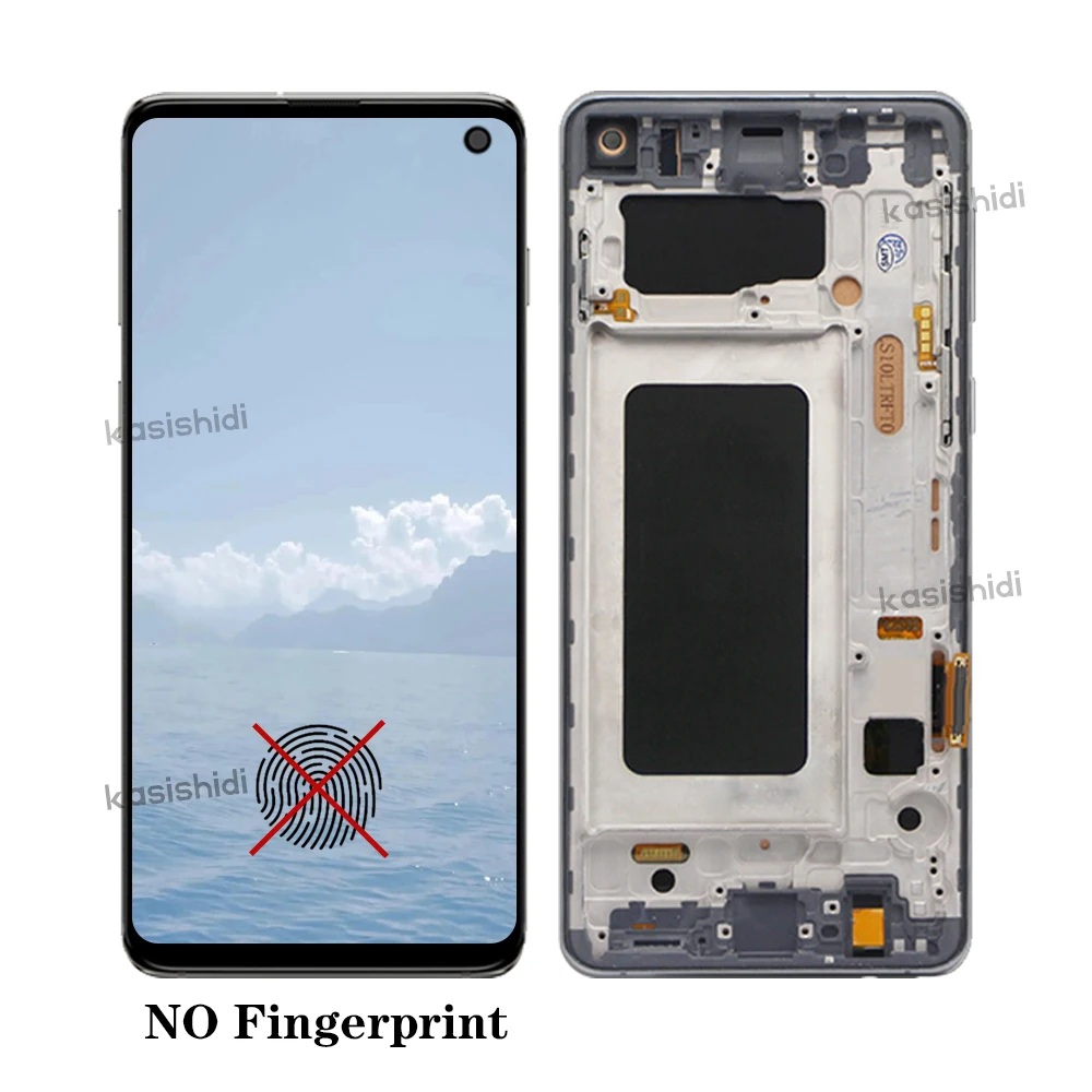 TFT For Samsung S10 G973 SM-G973F SM-G973U SM-G973W LCD Display and Touch Screen Digitizer Assembly Replacment With Frame