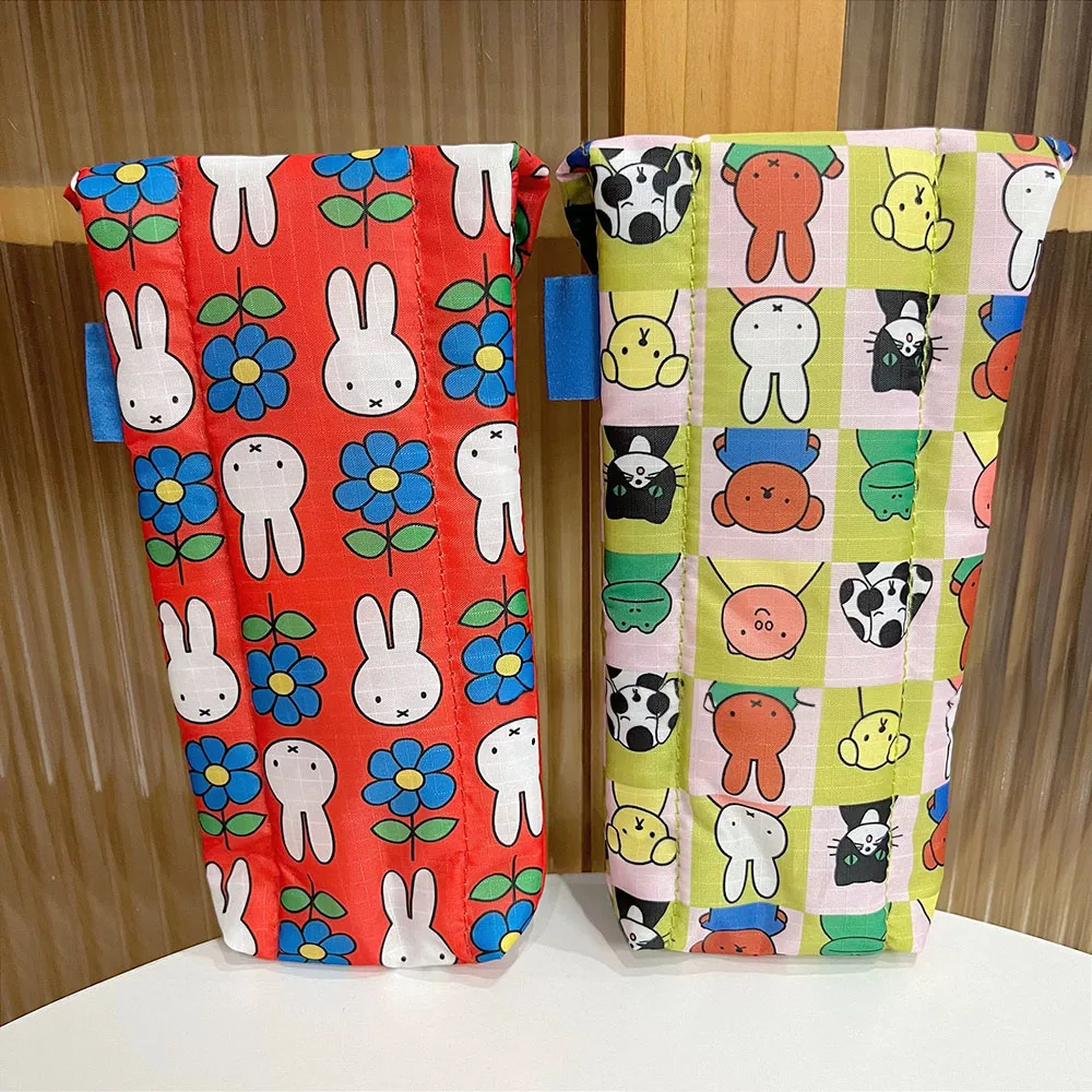 Kawaii Miffy Niedlicher Regenschirm Cartoon Kaninchen Druck Baumwolle Clip Verdickung Tragbare Brillentasche Mädchen Geschenk – Detail 12