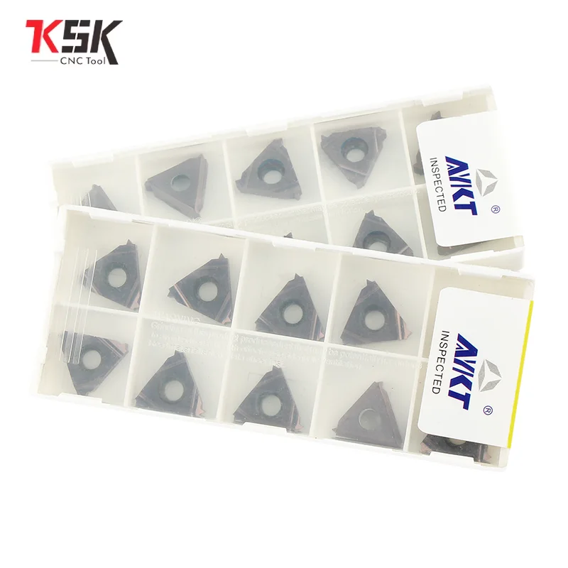 10PCS 06IR 08IR 11IR 16IR 경질 합금 스레딩 인서트 알루미늄, 강철 선반 절단 도구 카바이드 CNC 블레이드