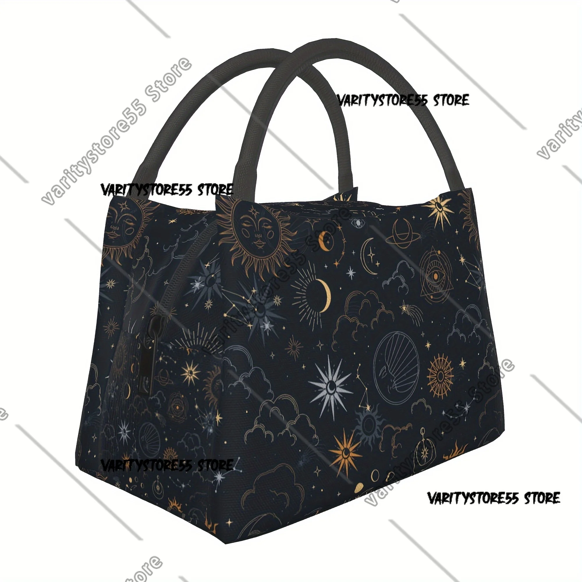 

Moon Sun Lunch Bag Portable Reusable Cooler Bag Cooler Bag Insulated for Camping Picnic Beach