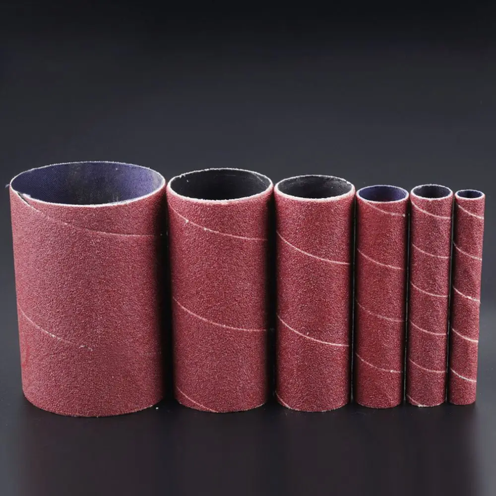 Sanding Bands Set For Jiuling Rotary Tool Instruments Abrasive Sleeves For Grinding Polishing Wood Metal Surface Rust Removal