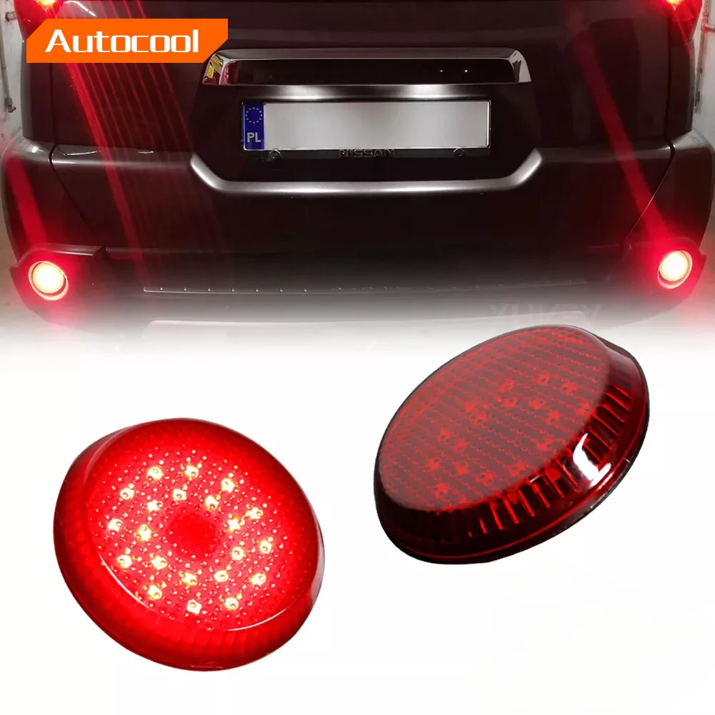 

2 шт. светодиодный стоп-сигнал, сигнальная лампа, задний бампер, отражатель, противотуманные фары, супер яркие для Toyota Corolla, iQ 08-13, Sienna SE