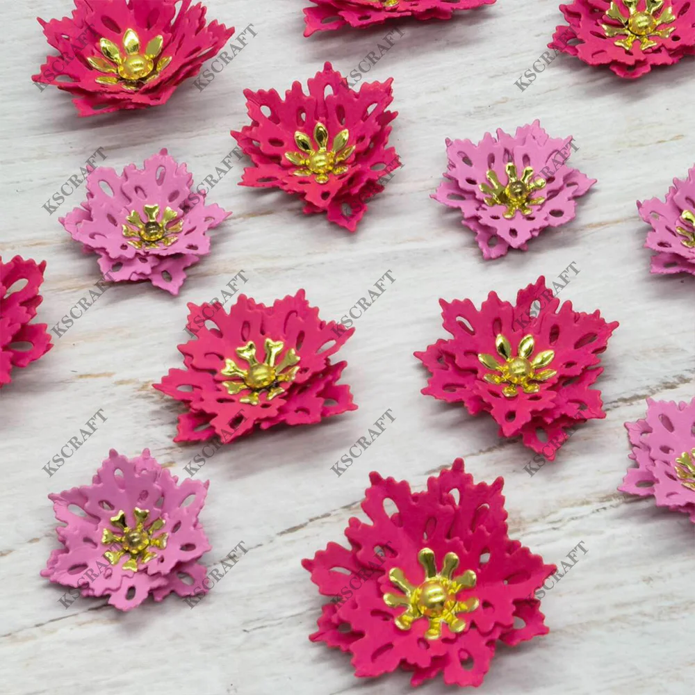 KSCRAFT Winter Flowers Cutting Dies Stencils for DIY Scrapbooking Decorative Embossing DIY Paper Cards