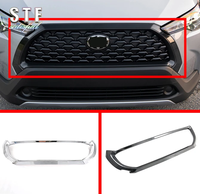 

ABS Front Grille Around Trim For Toyota Corolla Cross (XG10) 2020 2021 Car Accessories Stickers