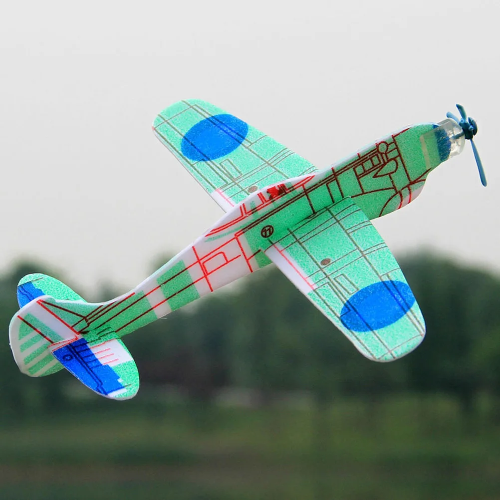 

24pc 3D Stereo Assembly Diy Gliding Small Plane For Kids Puzzle Aircraft Building Kit Party Filler Outdoor Flying
