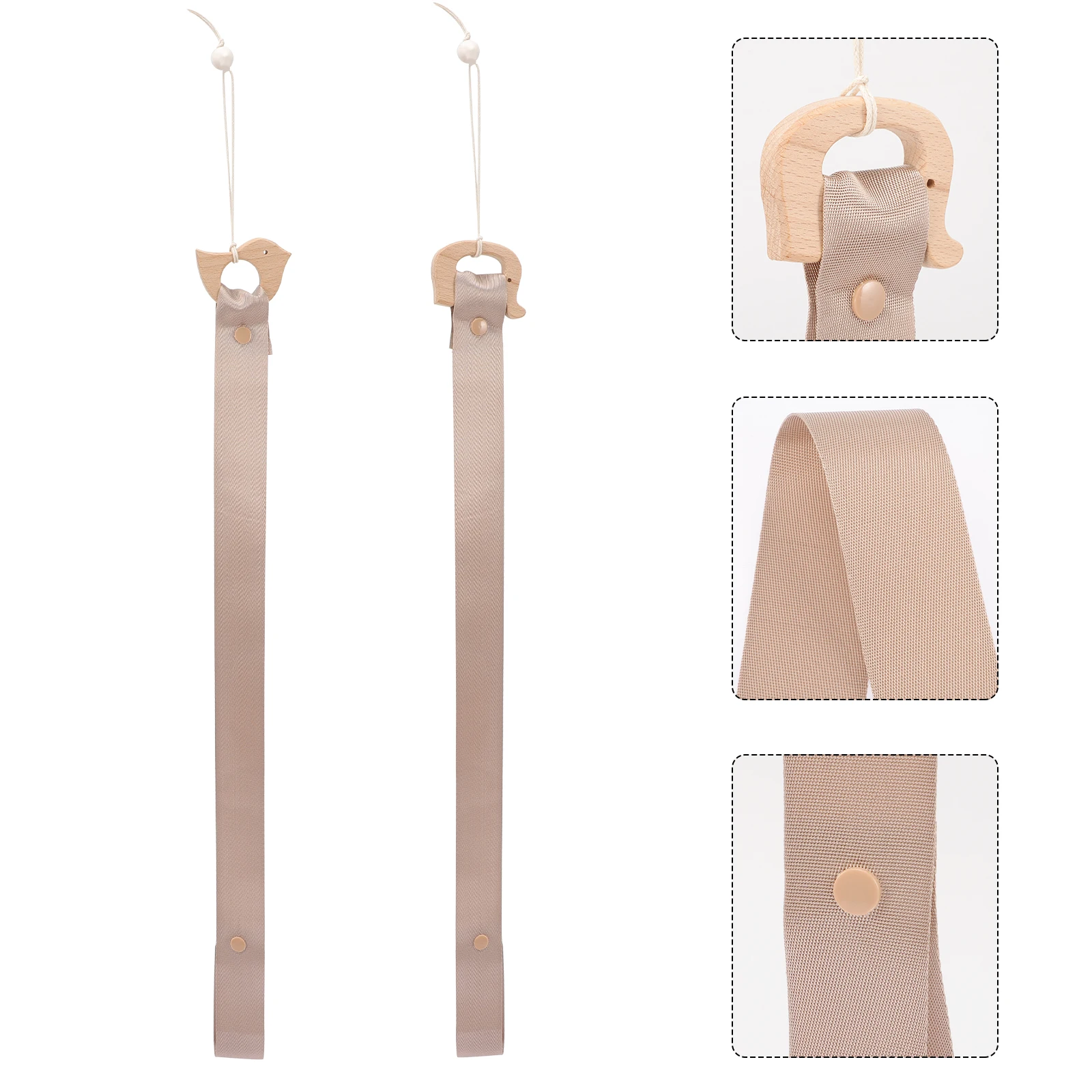 

2 Pcs Bow Stand Hair Clip Organizer Hangers Animals Fabric Holder Accessory Storage