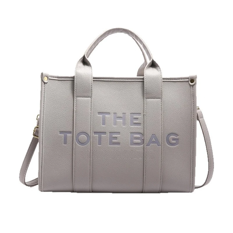

Foreign style styling PU tote bag women, large-capacity casual and fashionable commuting versatile bag bag for women