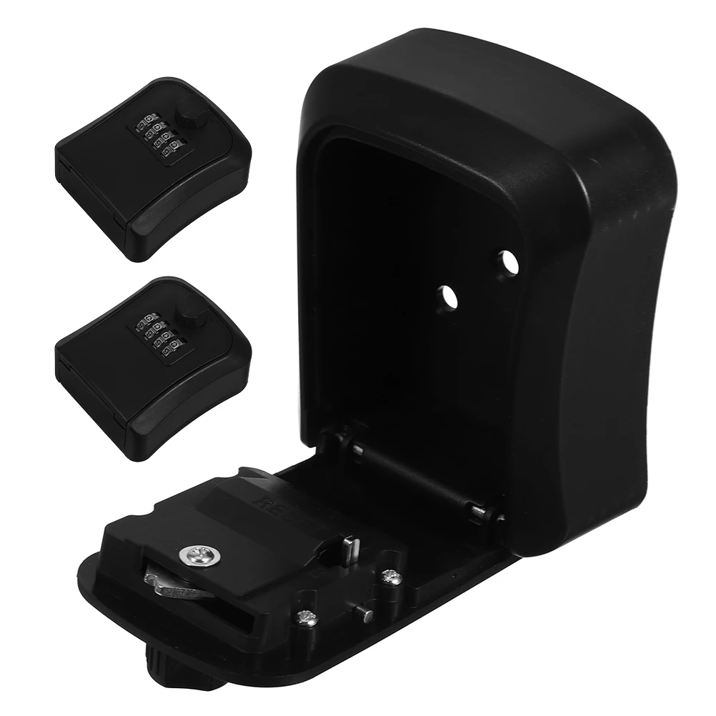 3 Pcs Key Box Safe Lock Numerical Lockboxes for Door Locking Storage Portable Wall Hanging