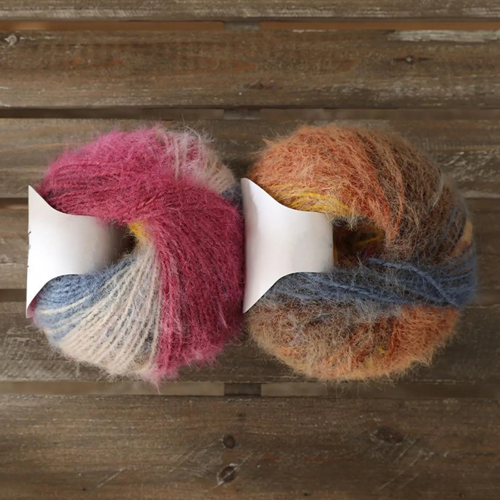 

Knitting Yarn Wool Acrylic Blend Gradient Art Thread 2 X 100g Long Pile Beginner Crochet Yarn For Hobbyists Quilting Projects