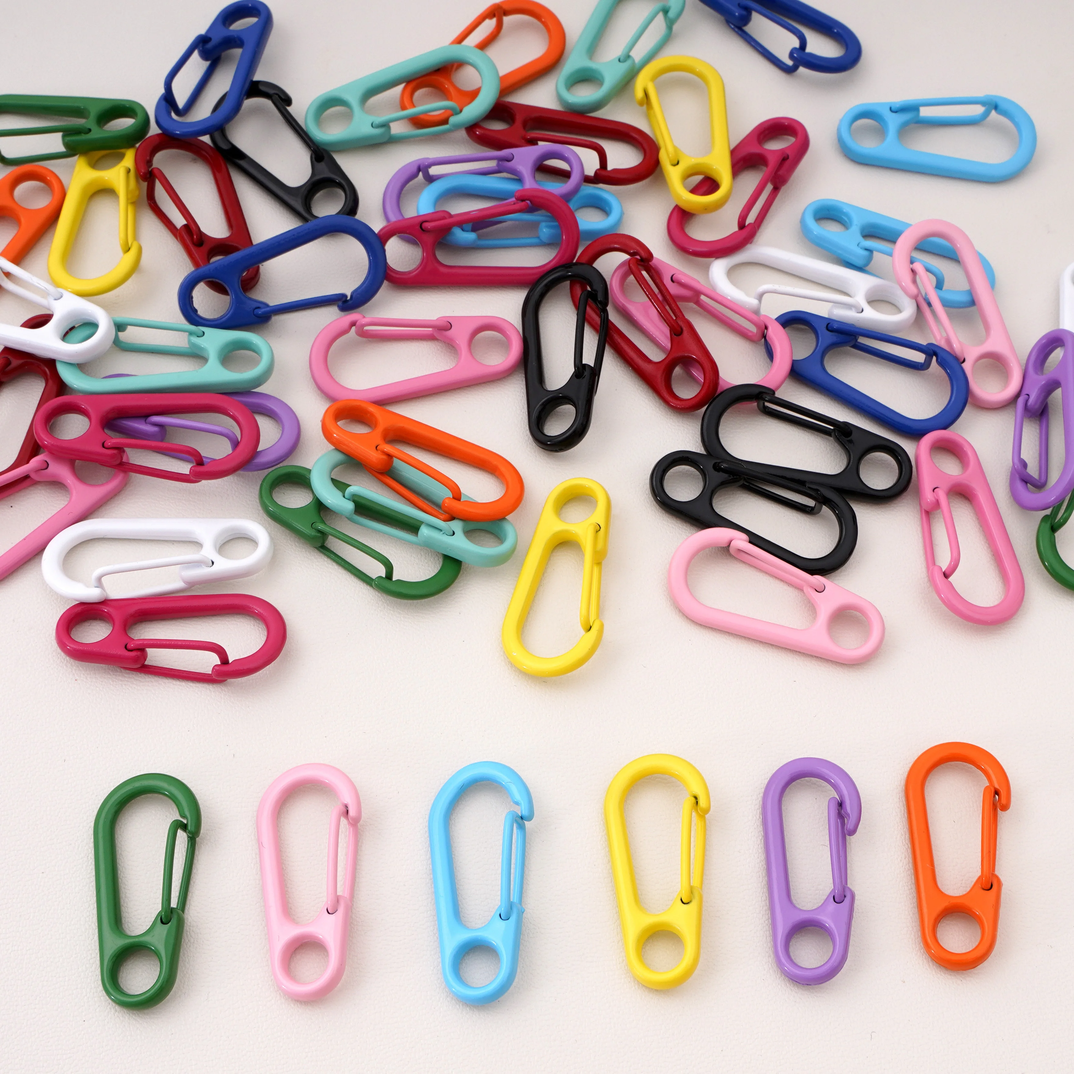 2/10pcs Colorful Lobster Key Clasps Snap Hook Dolls/Label Hand Tag Connector Baking Paint For Jewelry Making DIY Accessories
