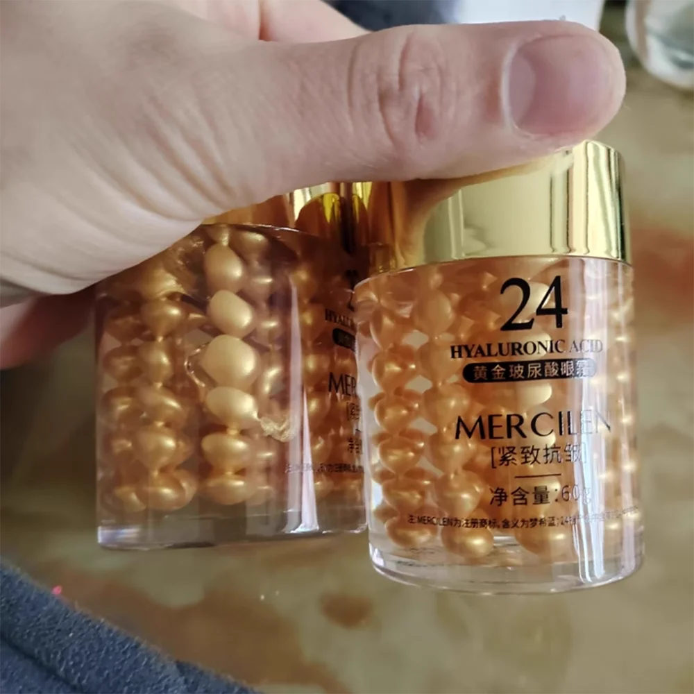 

Hyaluronic Acid 24K Eye Cream Anti Dark Circles Anti Wrinkles Moisturizing Anti-aging Creams Eyes Skincare Improve Eye Bags