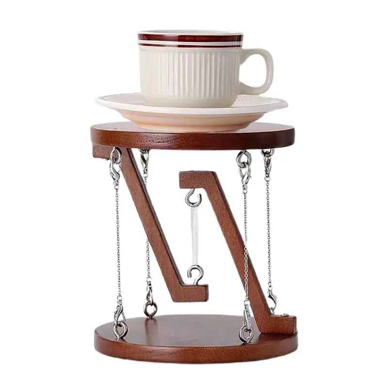 Early Education Toy Bedroom Home Decoration,Tensegrity Table Rustic Wooden Speaker Holder for Table Bedroom TV Cabinet