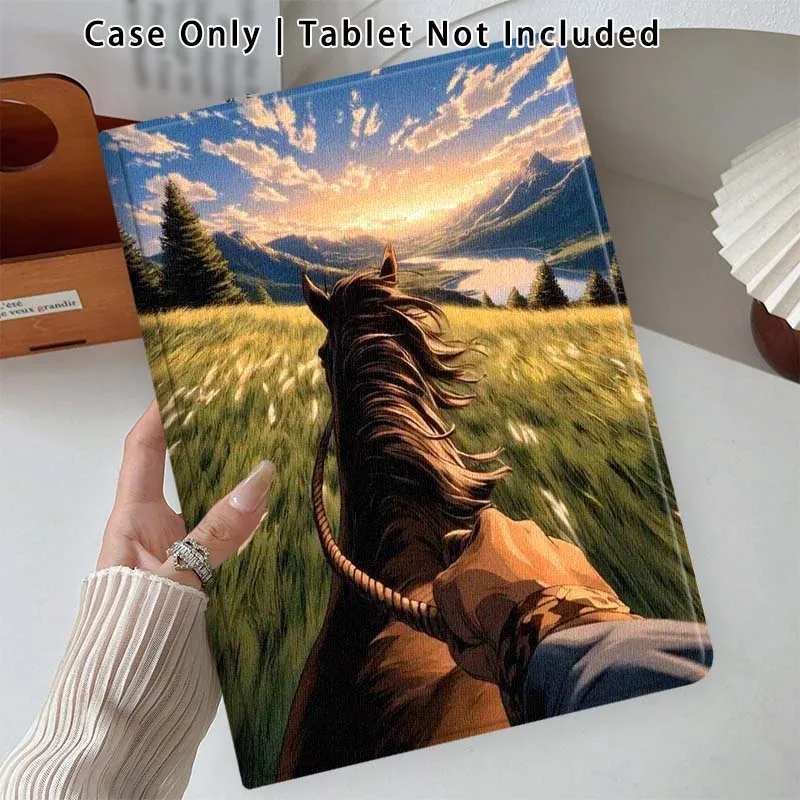 Running Horse Design For Lenovo Xiaoxin Pad Pro Tab M10 K10 Plus 3rd Y700 Gen 11 11.2 11.5 12.7 8.8 Inch Tablet Case