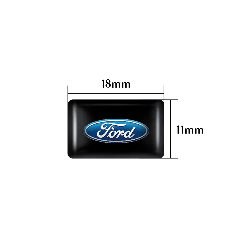 10pcs 3D Epoxy Resin Car Logo Sticker Badge Decoration Accessories Auto Styling For Ford Focus Mk2 ST Mustang Ranger Fusion Kuga view 4