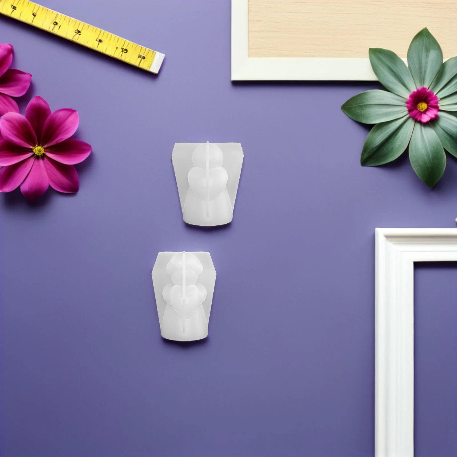 

2Pcs Silicone Resin Mold Set for Angel Figurines - Easy Release Craft Molds for Unique Home Decor and Festive DIY Projects