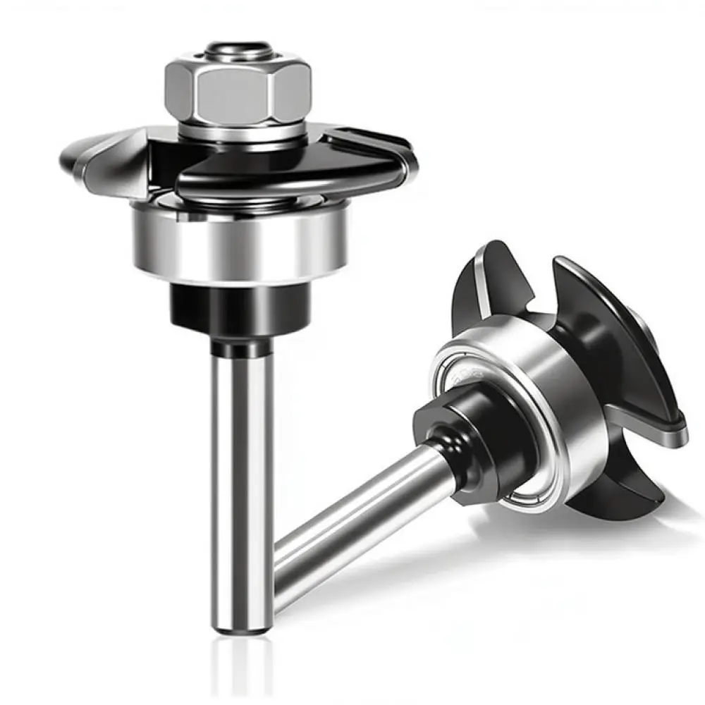 Woodworking Milling Cutter 3 Flute T Slot Router Bit Radius Edge Grooving Tool For Professional Carpentry Cabinet Making