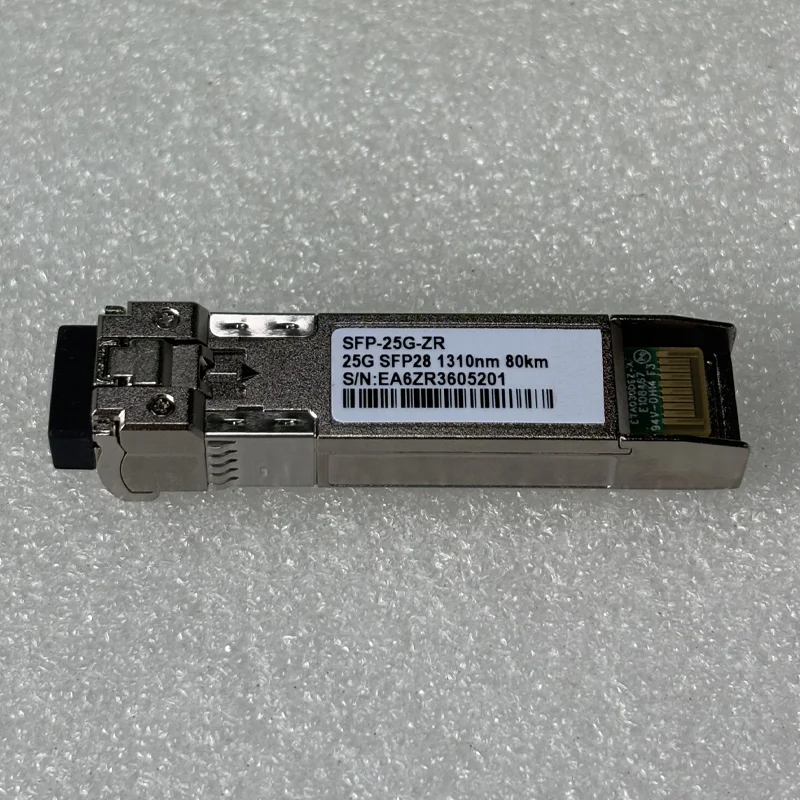 25G sfp28 ZR 80km 1310nm DDM Duplex LC singlemode Transceiver Module compatible with Cisco Mikrotik Ethernet switch