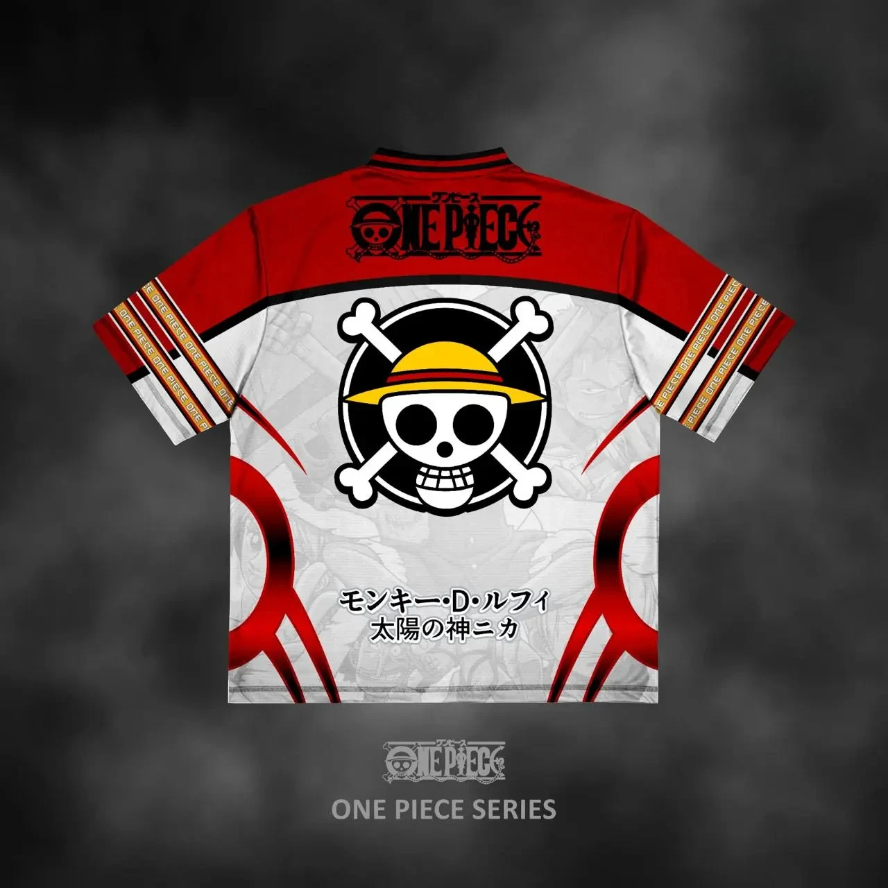 2026 Summer One Piece Luffy Retro Cosplay T-shirt Men's Oversized 3D Printed Short-sleeved Family Unisex Children's Sports Shirt