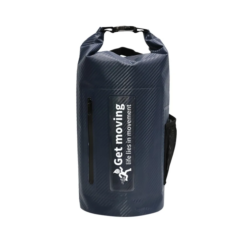 

20L Waterproof Dry Bag Large-Capacity Lightweight Swimming Bucket Bag Foldable with Shoulder Straps Beach Backpack